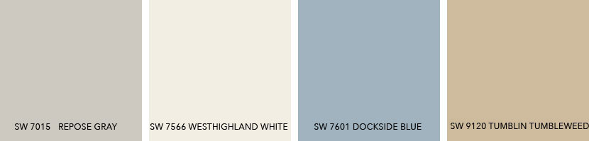What Colors Coordinate with SW 7015 Repose Gray