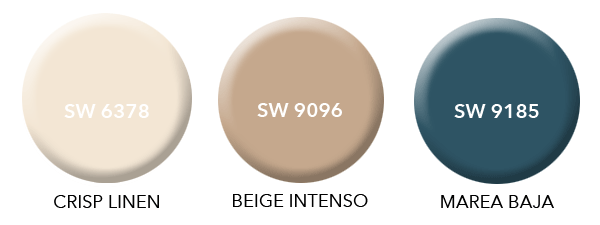 SW 6378 crisp linen coordinating colors